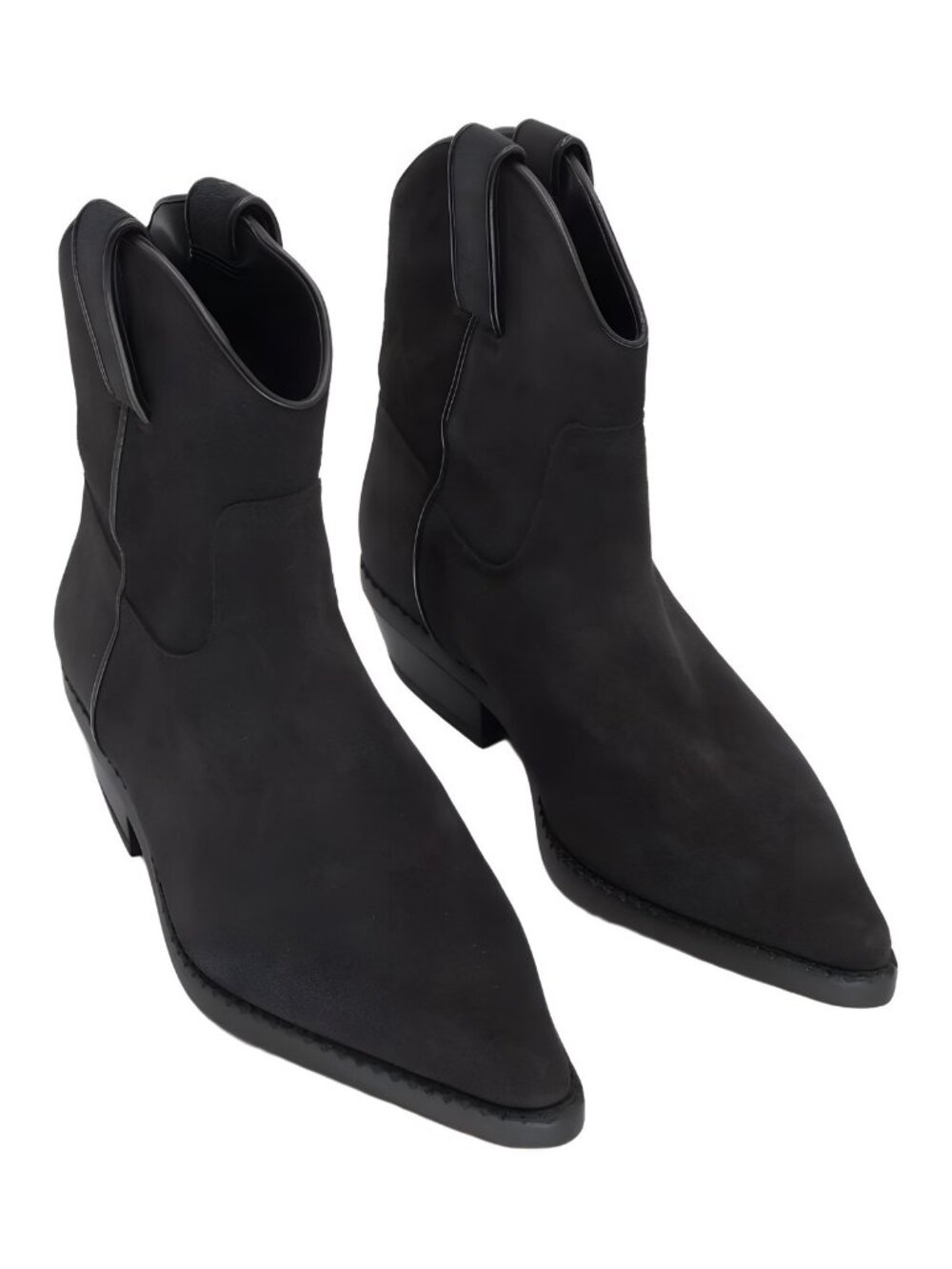 Michael Kors Womens Noemie Slip-On Western Booties Black 7.5M